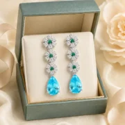 Azure Garden Earrings - Image 2