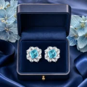 Aqua Vortex Earrings - Image 2