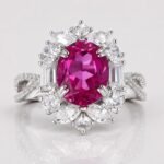SIGLO 3.12ct lab-grown pink gemstone ring
