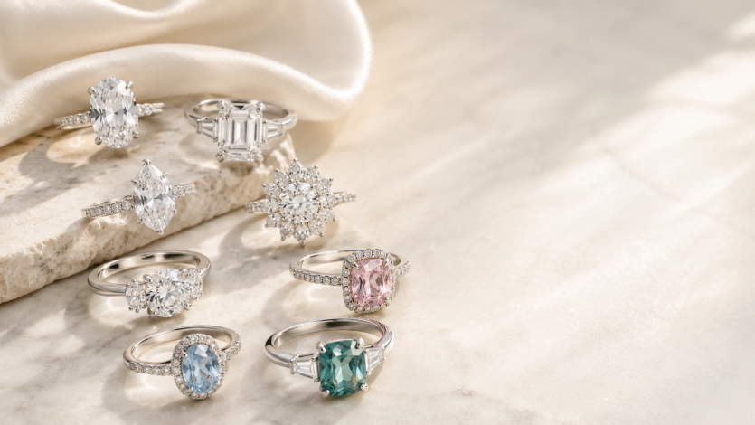 2026 engagement ring trends featuring lab-grown gemstones