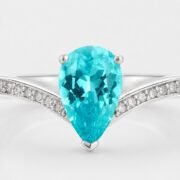 Blue lab-grown Paraiba gemstone for fine jewelry