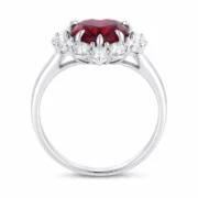 Crimson Heart Halo Ring - Image 4