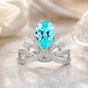 Aqua Crown Ring - Image 2