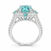 Paraiba Color Ring displayed in an ocean-inspired luxury scene